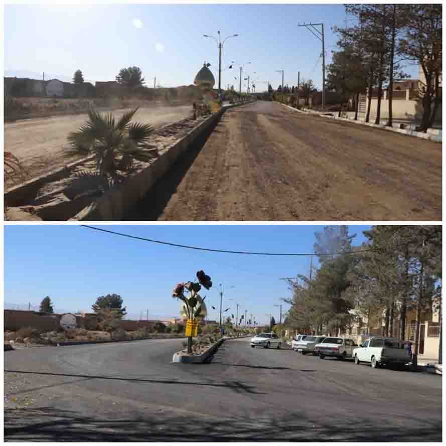 انجام یازده هزار متر مربع آسفالت (خیابان کوثر2،خیابان شهرداری 5 و ابتدای بلوار امامزاده شهید بهاءالدین)